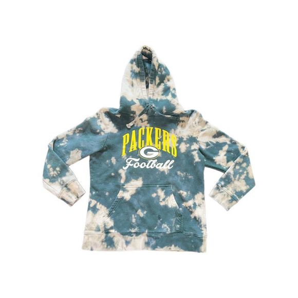 Green Bay Packers Bleached Hoodie - Picture 1 of 4